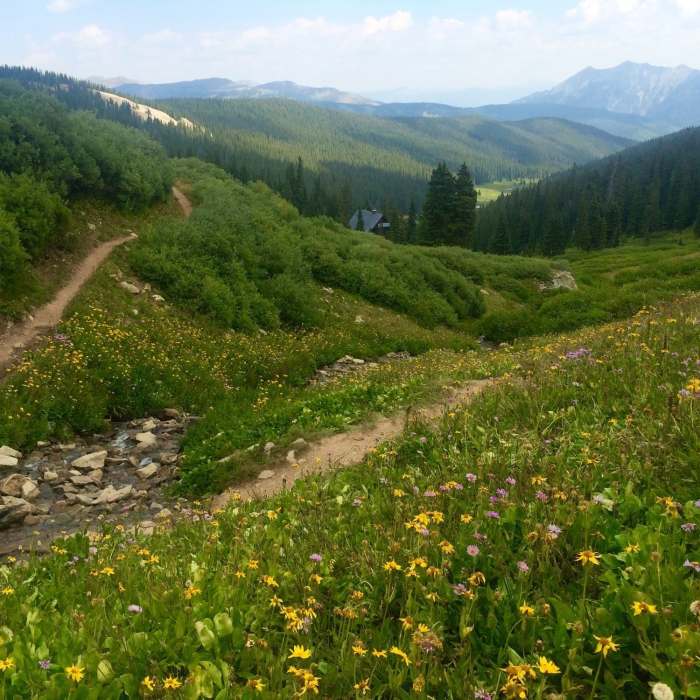 Above Janet's Cabin Near Colorado Trail: Copper Mountain to Camp Hale