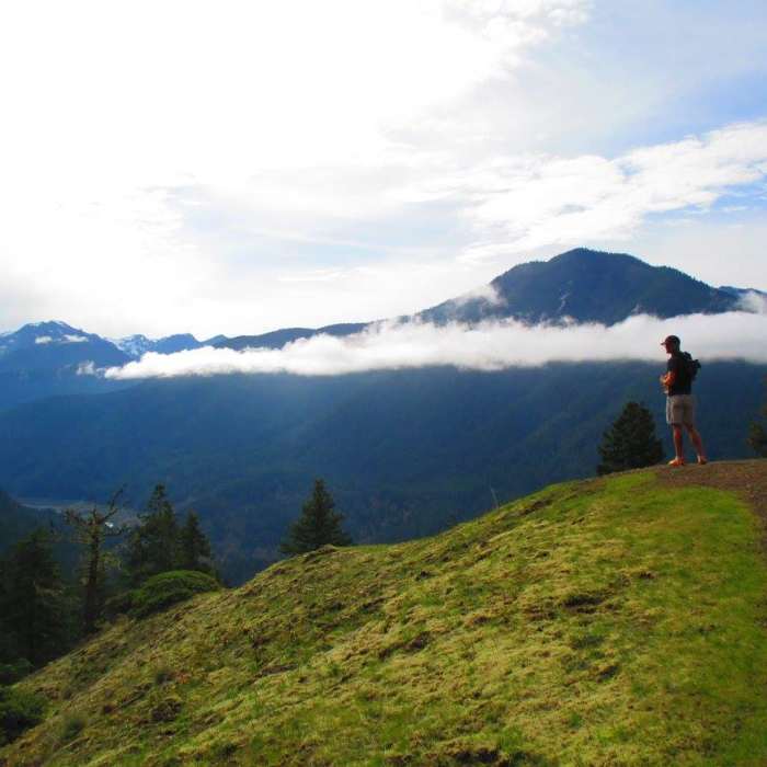 First major overlook on the Griff Creek Trail at about mile 2, 1875 ft. Near Griff Creek Trail