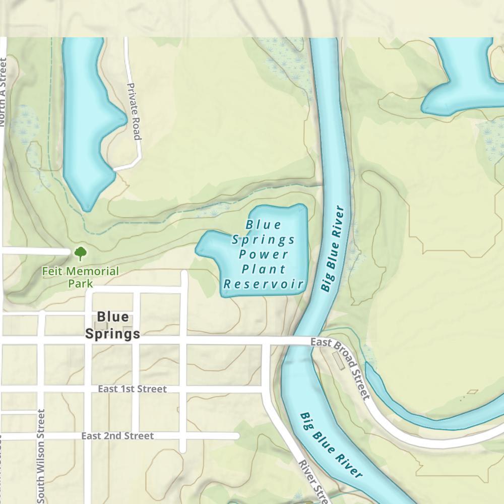 Blue Springs Power Plant Reservoir photo