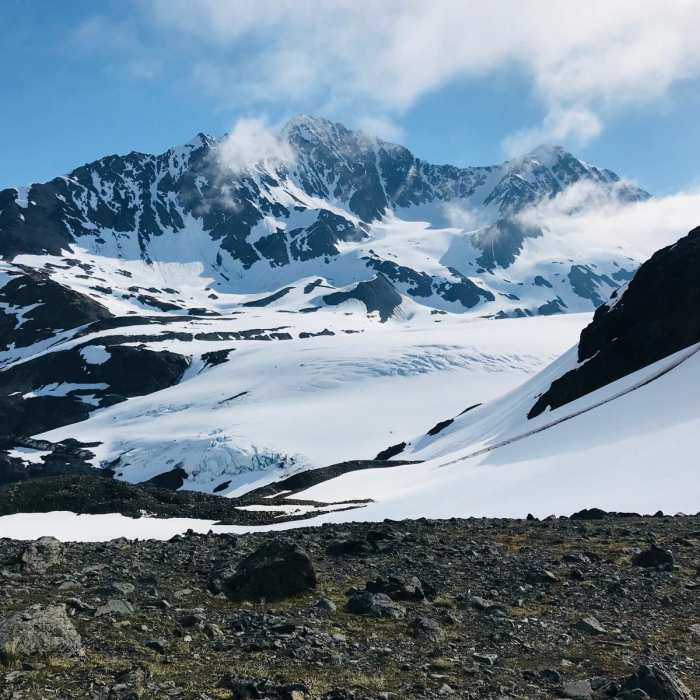 Near Crow Pass Trail to Crow Pass Cabin Near Crow Pass Trail to Crow Pass Cabin