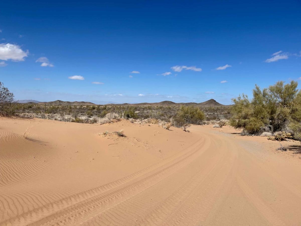 Plomosa Backside - Easy Way Around the Dunes trail photo