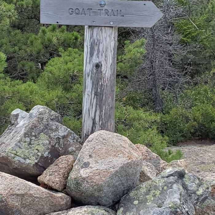 Summit of the Goat Trail Near Norumbega Mountain Loop