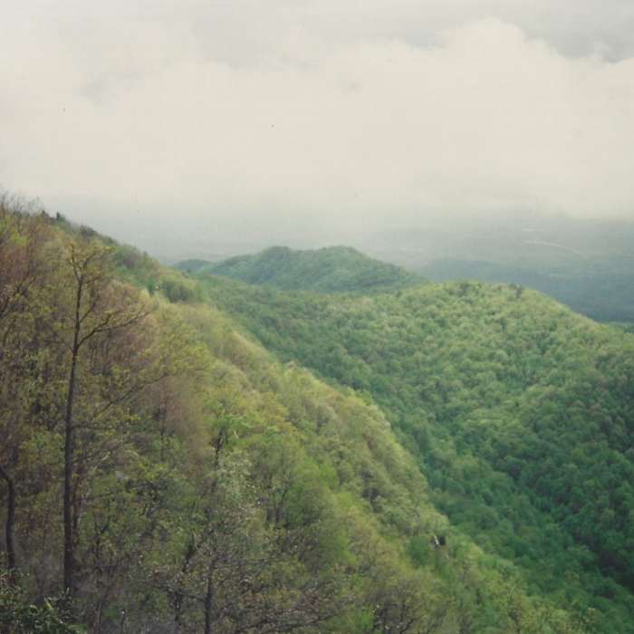 View of the Blue Ridge Mountains Near Otter Lake Loop Trail