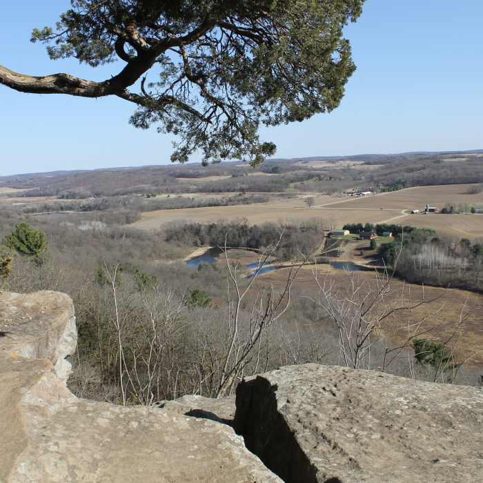 View from the top of Gibraltar Near Ice Age Trail: Gibraltar Rock