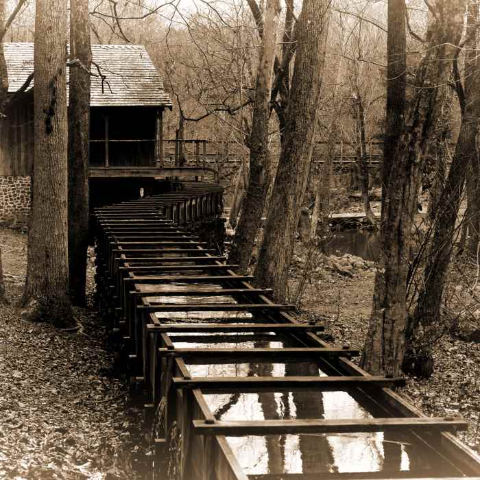 The John Wesley Hall Gristmill is a must see along the Gristmill Trail. Near Gristmill Trail