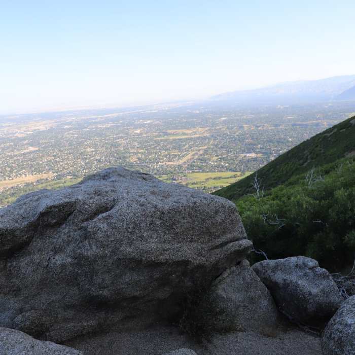 Near Lone Peak via Cherry Canyon Logging Trail