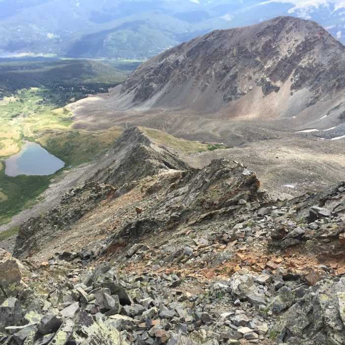 Near Father Dyer Peak to Crystal Peak via Crystal Lakes Route