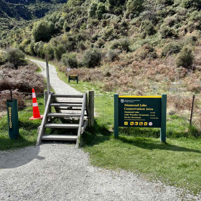 Near Diamond Lake and Rocky Mountain Track Near Diamond Lake and Rocky Mountain Track