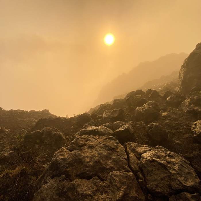Near Haleakala Crater - Sliding Sands Trail to Halemau'u Trailhead