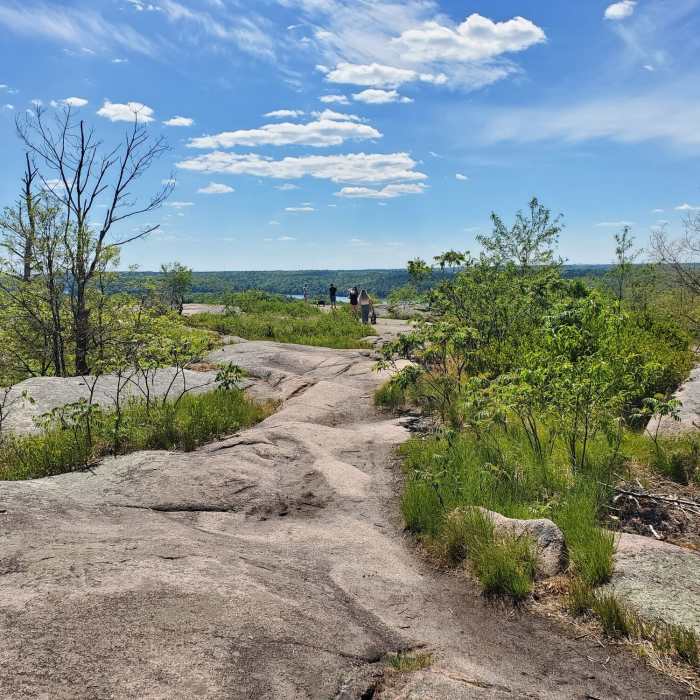 Approach to the summit Near Rock Dunder Loop