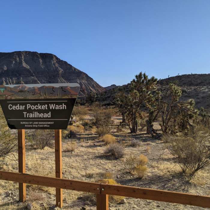 Beginning of Cedar Pocket Wash Near Cedar Pocket Wash