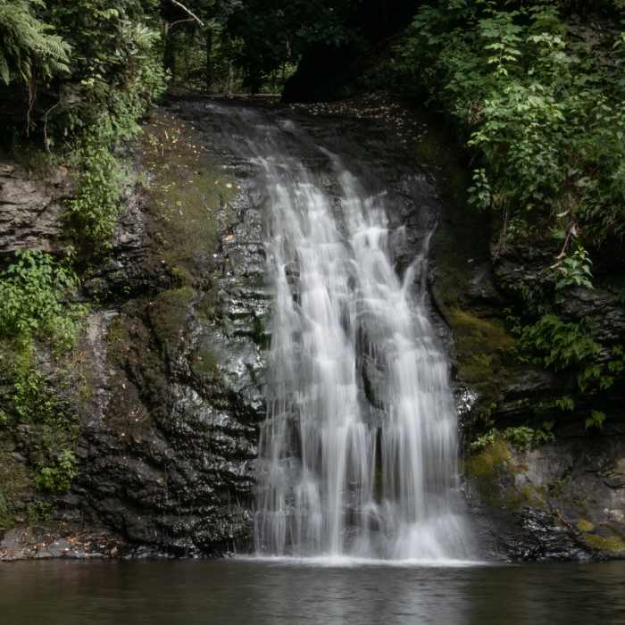 Tumbling waterfall. Near Tumbling Waters Trail