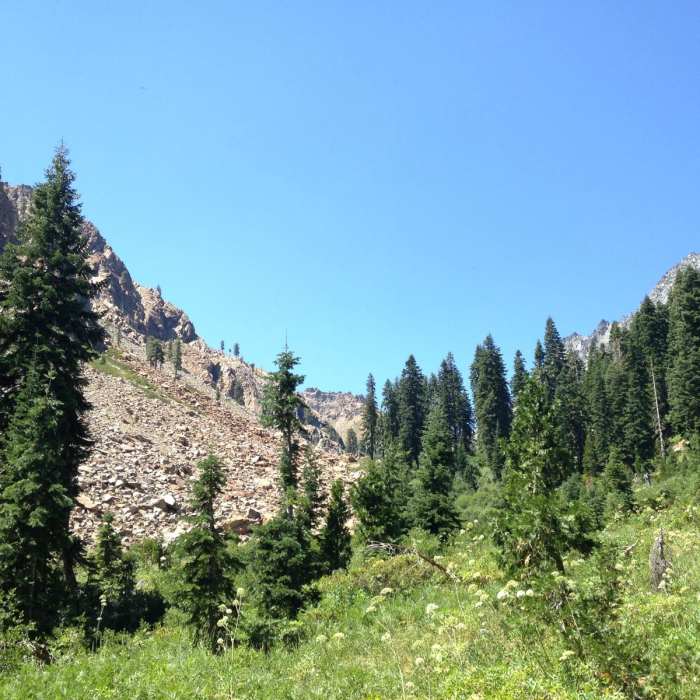 Near Four Lakes Loop via Long Canyon