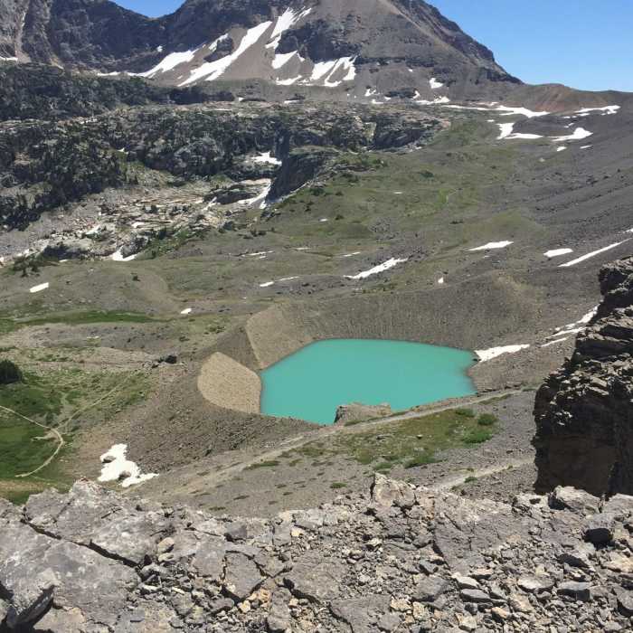 Near Paintbrush Canyon to Sunset Lake
