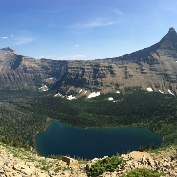 Glacier National Park spreads out from Dawson Pass! Near Dawson Pass