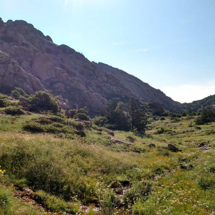 The valley. Near Elk Mountain Adventure