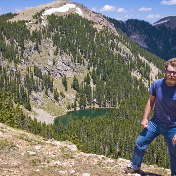 The beard helps you attain the summit... Near Aspen Vista