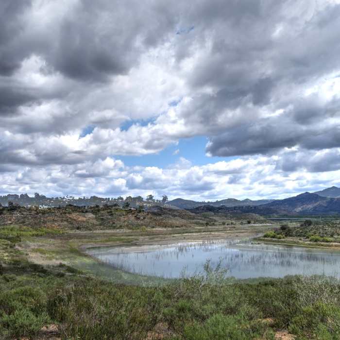 Lake Hodges. Near Coast to Crest Trail - North Shore Lake Hodges