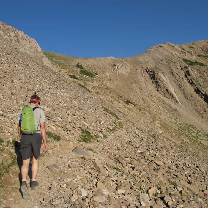 Gaining Sacagawea Peak Near Sacagawea Peak