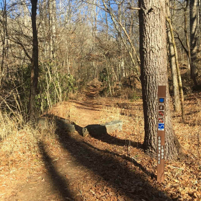 Coontree trailhead as seen from Highway 276 Near Coontree Loop