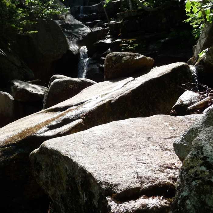 The steps on Champney Falls Trail. Near Mt. Chocorua - Champney Falls Route