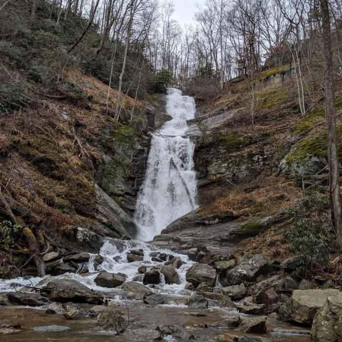 Tom's Creek Waterfall Near Harris Creek Trail