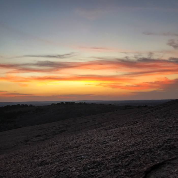 Sunset on the Summit Trail Near Enchanted Rock Tour