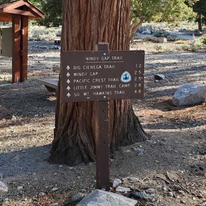 Trailhead near parking lot. Near Hawkins Ridge Loop