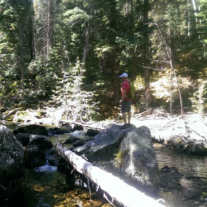 Lots of fun places to play on the creek. Near Difficult Creek Trail