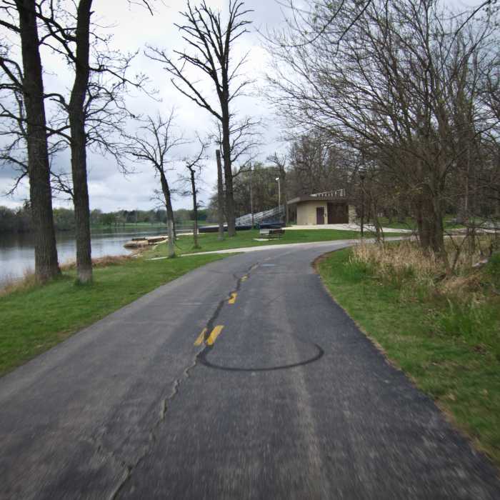 Cruise along the Rock River Recreation Path near Shorewood Park. Near Rock River Recreation Path