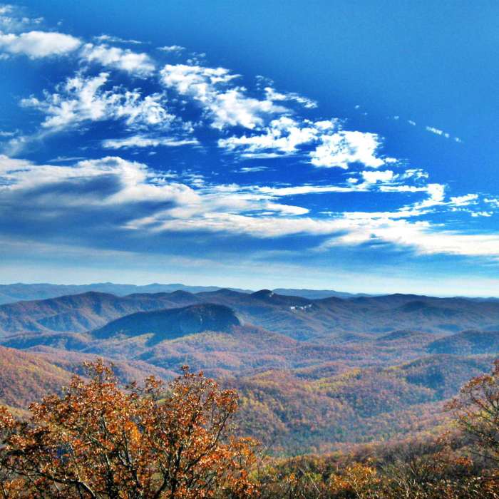 View from the Mt. Mitchell summit. Near Mount Mitchell Vert Marathon
