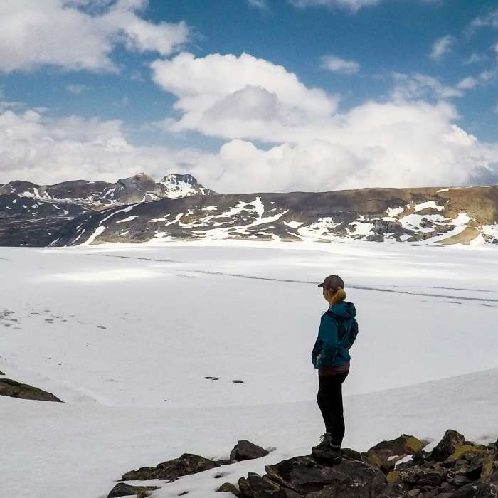 Snowbird Pass looking over to Alberta Near Snowbird Pass Route