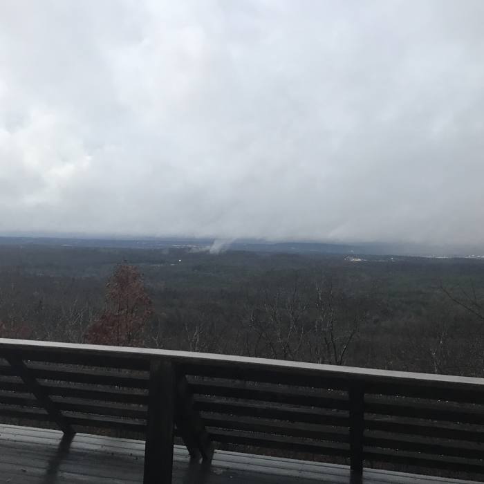 The overlook Near Peavine Falls, at the end of a 20 mile rxh. Near Oak Mountain 20 Miler