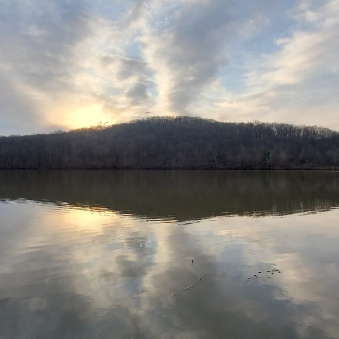 Sunrise over Indian Lake Near Two Lakes Trail