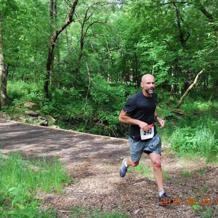 Crossing Bear Creek. Near Chester Woods Loop