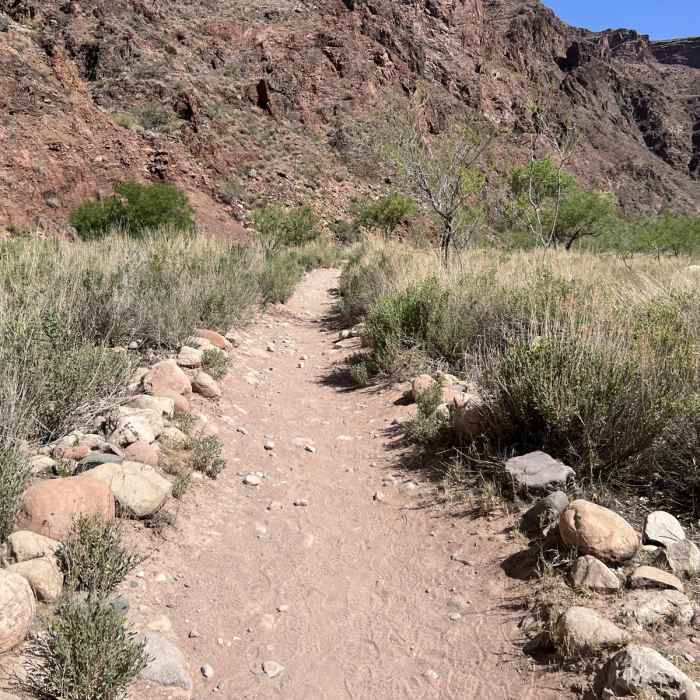 Near Ribbon Falls from Phantom Ranch Near Ribbon Falls from Phantom Ranch