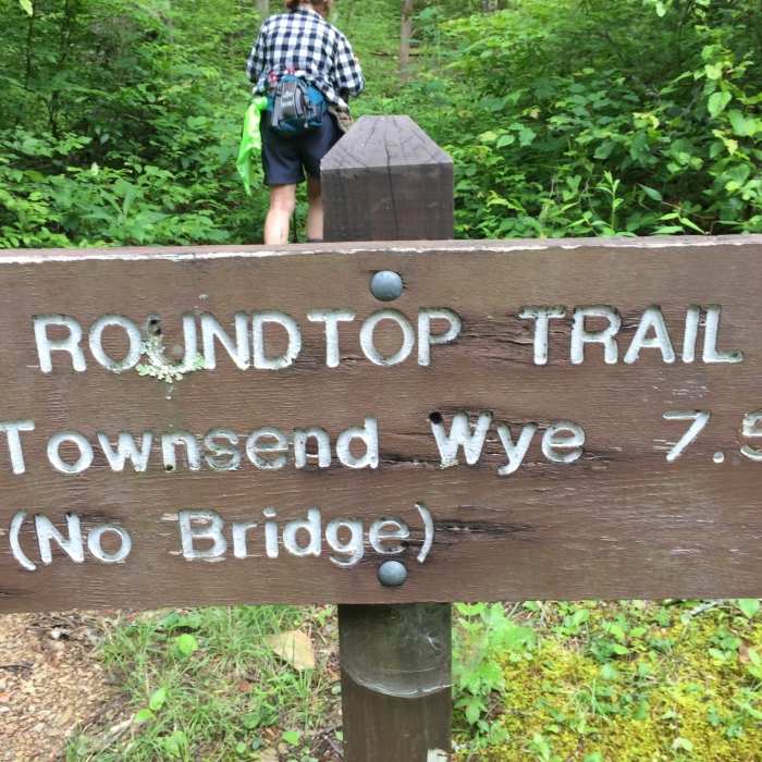 Start of the Roundtop Trail. Near Roundtop Trail