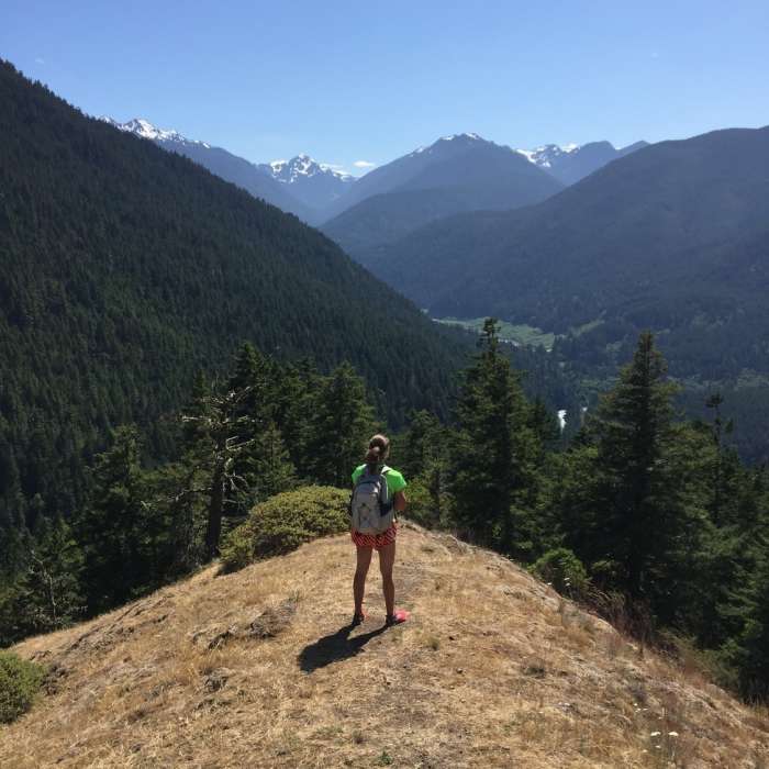 The main overlook on the Griff Creek Trail offers a stunning panoramic view. Near Griff Creek Trail