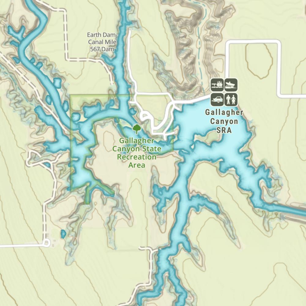 Gallagher Canyon Reservoir photo