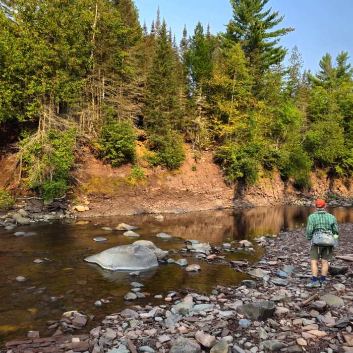 A quiet spot along the river. Near Cascade River Loop