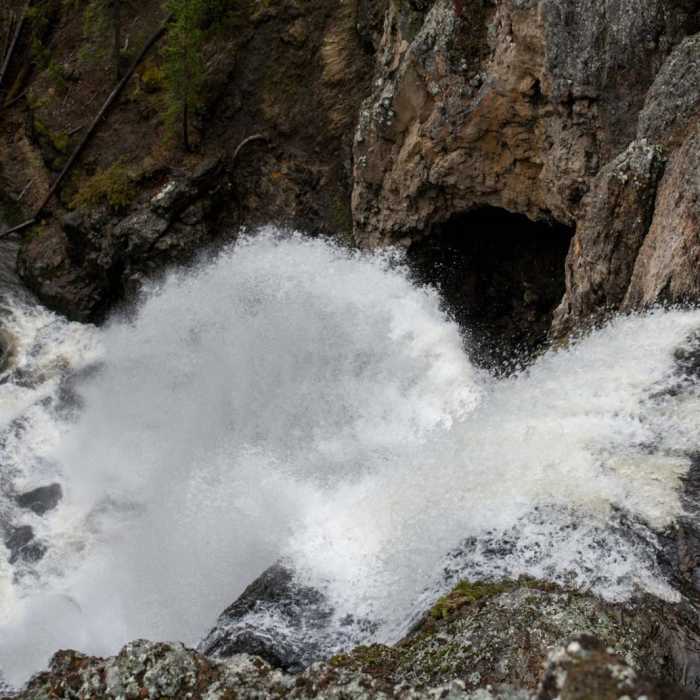 Near Grand Canyon of the Yellowstone and Crystal Falls