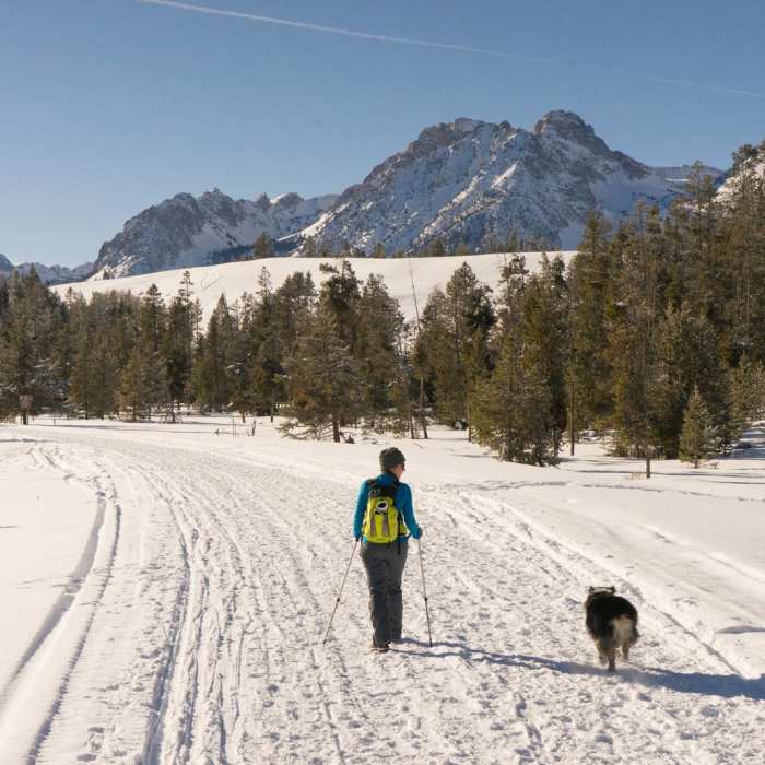 Near Redfish Lake Winter Hike