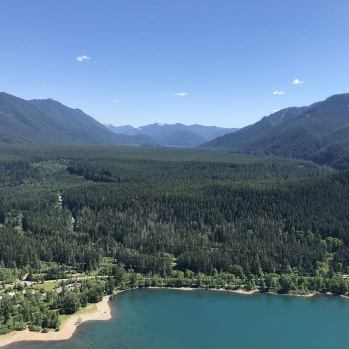 Looking down on rattlesnake lake Near Rattlesnake Mountain Trail