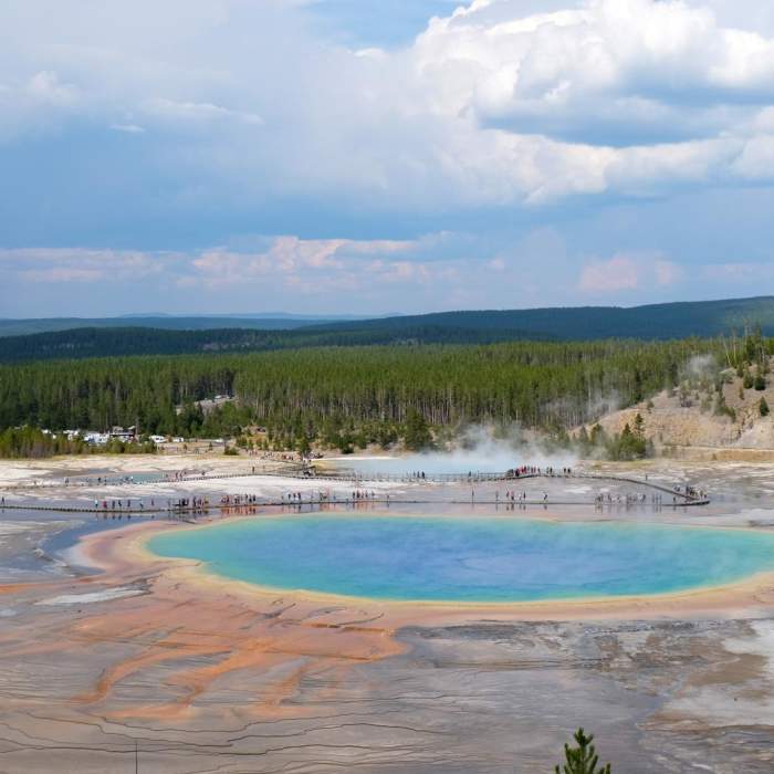 Near Grand Prismatic Spring Overlook