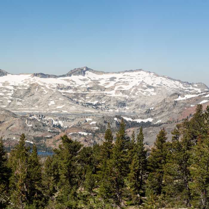 Pyramid Peak and Mount Price Near Floating Island / Mount Tallac Trail (17E33)