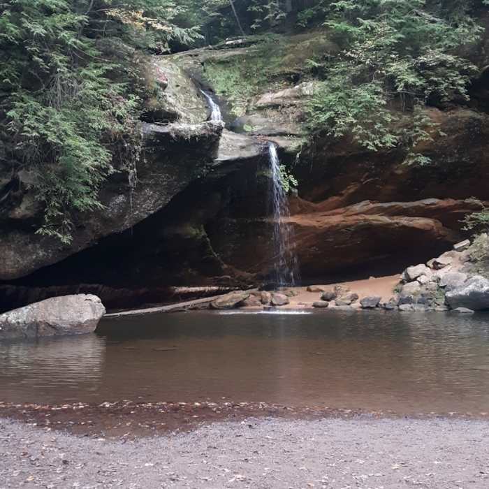 Lower Falls, Old Man's Cave. Hocking Hills State park Near Gorge Overlook Trail