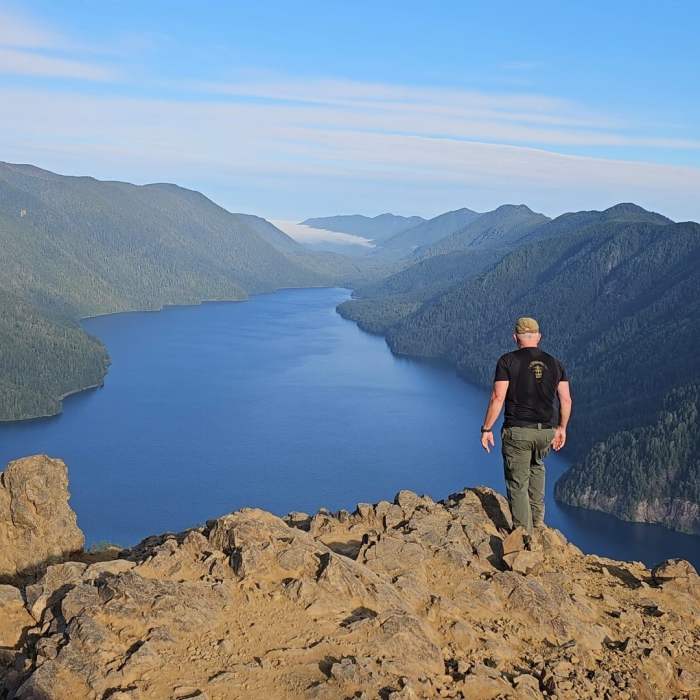 View from the peak. Near Mt. Storm King Trail