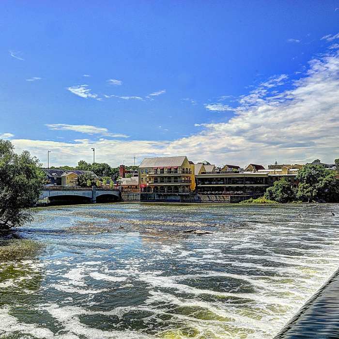 View from Old Mill Park, Geneva, IL. Near Fox River Trail