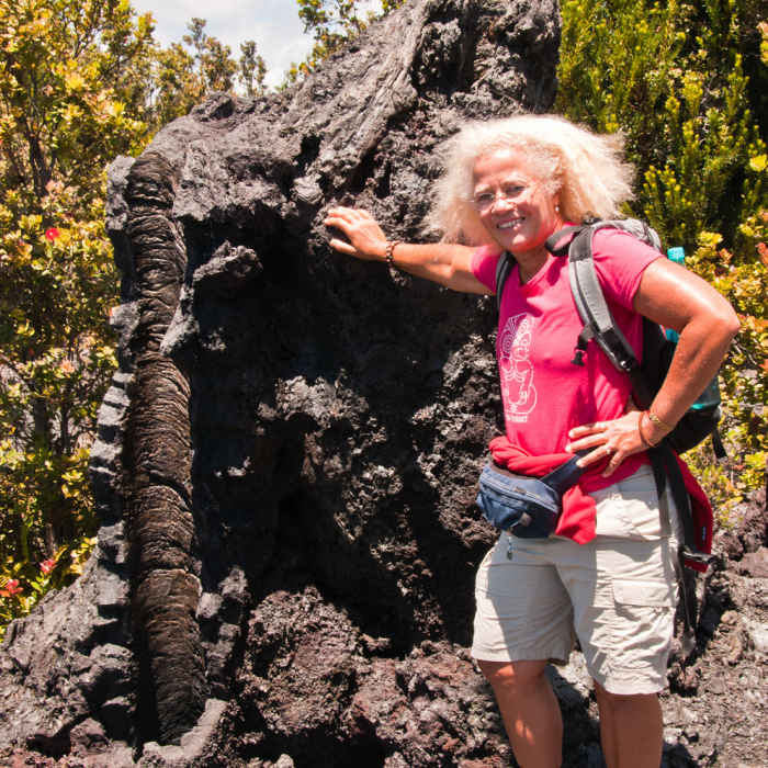 Mauna Ulu hike. Near Mauna Ulu Eruption