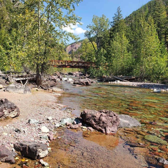 Bridge at the North Fork Guard Cabin Near North Fork Blackfoot Falls There and Back